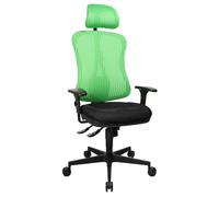 Topstar Head Point SY Chaise de Bureau avec accoudoirs et Appui-tête Noir/Vert