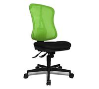Topstar Head Point SY Chaise de Bureau Ergonomique avec Assise Creuse réglable en Hauteur et revêtement en Tissu Vert/Noir