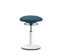 TOPSTAR Living Chair Move Tabouret de bureau réglable en hauteur - Tabouret de travail ergonomique - Siège pivotant - Hauteur d'assise de 45 à 58 cm - Bleu pétrole