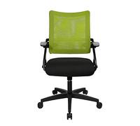 Topstar New S'move Black Edition Chaise de Bureau avec accoudoirs en Tissu Noir/Vert