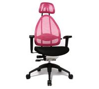 TOPSTAR Open Art 2010 OPA0TB900 Siège de Bureau avec accoudoirs, Dossier et Appui-tête Noir Noir/Rose