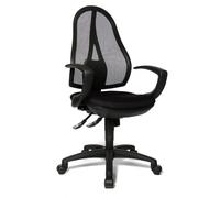 Topstar Open Point SY / OP20QG20 Siège de bureau avec accoudoirs Revêtement tissu Noir