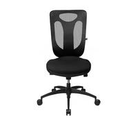 Topstar | Siège de Bureau Ergonomique | mécanisme synchrone | Assise Ergonomique | piètement Noir | avec Dossier résille | Noir