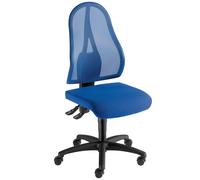 Topstar Siège de bureau sans accoudoir Open Point dossier maille - Bleu