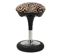 TOPSTAR Sitness 20 Animal Collection Tabouret ergonomique pivotant de bureau avec effet oscillant Motif girafe