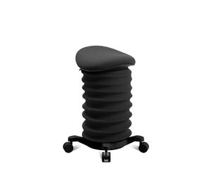 Topstar SITNESS 4D Schwarz-Schwarz | Fabriqué en Allemagne | Ergonomique | Tabouret de bureau | Tabouret à roulettes | Hauteur réglable | Sécurité certifiée selon