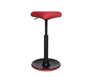 Topstar Sitness H1 Tabouret de Travail pivotant réglable en Hauteur Housse en Polyester Rouge