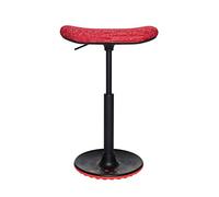 Topstar Sitness H2 Tabouret de Travail pivotant et réglable en Hauteur avec Housse en Tissu Polyester Rouge