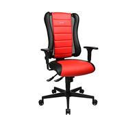 Topstar Sitness RS Chaise de Bureau avec accoudoirs Rouge/Noir 60 x 68 x 120 cm