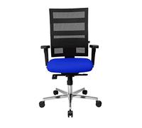 TOPSTAR Sitness X-Pander Plus Chaise de Bureau Ergonomique avec accoudoirs Multifonctions, Articulation Body-Balance Tec, Tissu, Bleu Roi/Noir