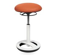 Topstar SU53BR0 Sitness High bob Tabouret sur Pied Rond en Aluminium Poli et Housse en Tissu