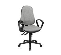 TOPSTAR Support SY Chaise de Bureau avec accoudoirs B2(B) en Tissu Gris Clair, 55 x 58 x 113 cm