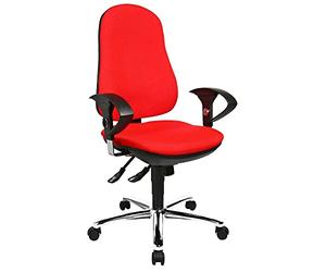 TOPSTAR Support SY Fauteuil de Bureau avec Hauteur d'accoudoirs Ajustable Rouge