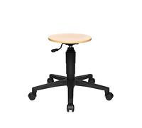 TOPSTAR Tabouret à roulettes TEC 60 en Bois de hêtre Naturel