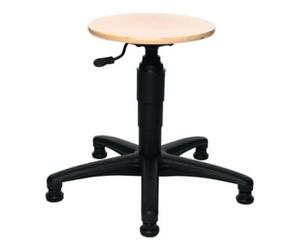 Topstar Tabouret pivotant Topstar avec patins hêtre naturel H. d'assise réglable Quantité:1