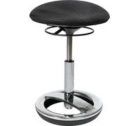 TOPSTAR SU49BR0 Sitness Bob Tabouret en Aluminium Poli avec Anneau Repose Pieds Poli et revêtement en Tissu