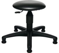 Topstar Tabouret pivotant avec patins Rembourrage simili cuir noir H. d'assise réglable Quantité:1