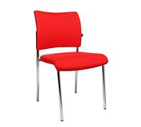TOPSTAR Visit 10 Lot de 2 chaises visiteurs empilables Rouge