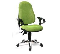 Topstar Wellpoint 10 Deluxe / 8059U BB5 Siège de bureau Accoudoirs ajustables en hauteur Revêtement tissu Vert pomme (Import Allemagne)