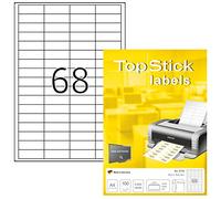 TopStick Labels - Étiquettes autocollantes 6800 48,5×16,9 mm personnalisables (laser/jet) (8729)