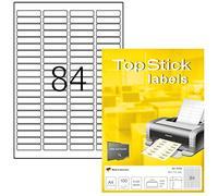TopStick - Pochette 8400 étiquettes autocollantes 46×11,1 mm personnalisables et imprimables (8724)