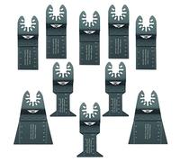 TopsTools 10pcs FAKA10F Fixation rapide Lames multitool Pro | Compatible avec DeWalt, Stanley, Black & Decker, Bosch, Fein (Non-StarLock), lames mixtes coupent bois, métal et plastique