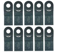 TopsTools 10pcs WX35J_10 35mm Lames multitool Pro | Compatible avec Worx, lames gros grain pour coupes rapides