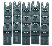 TopsTools 20pcs FA35F_20 35mm Fixation rapide Bois Lames multitool Pro | Compatible avec DeWalt, Stanley, Black & Decker, Bosch, Fein (Non-StarLock), lames mixtes coupent bois, métal et plastique