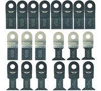 TopsTools 20pcs WXK20J Lames multitool Longue durée | Compatible avec Worx, lames mixtes coupent bois, métal et plastique