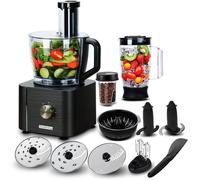 TopStrong 1100W 3,2L + 1,5L robot culinaire à trois vitesses YYFP405 Dark Grey