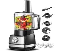 TopStrong Robot Multifonction, 6 en 1 Robot de Cuisine, 2L Robot Cuisine Multifonctions, Food Processor 800W, Robot Menager Multifonctions, Hachoir Mixeur