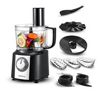 TopStrong Robot Multifonction, 6 en 1 Robot de Cuisine, 2L Robot Cuisine Multifonctions, Food Processor 800W, Robot Menager Multifonctions, Hachoir Mixeur