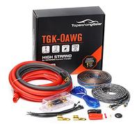 TOPSTRONGGEAR Kit d'ampli de calibre 0 True 0 AWG pour installation d'amplificateur de câblage et câbles d'installation