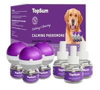 TopSum Diffuseur apaisant pour chien : diffuseur de phéromones de chien pour le stress, les aboiements, la mastication, les accidents de pipi et les comportements de séparation (violet - 3 diffuseurs