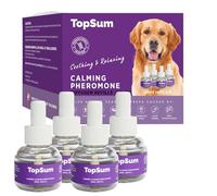 TopSum Lot de 4 recharges apaisantes à brancher pour chien - Feux d'artifice apaisants pour chiens - Recharges apaisantes pour diffuseur de phéromones pour chiens - Lot de 4 (violet)