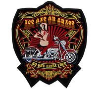 topt mili ecusson Route 66 Biker Motard Moto USA us thermocollant Grand Format 28x24,5cm patche Badge