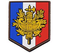 topt mili Napoleon Bonaparte embleme Drapeau France Francais lys Empereur Empire ecusson PVC Relief 8x6,5cm patche Insigne Corse