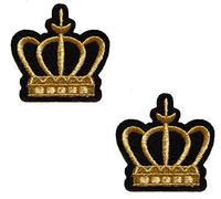 topt rasta 2 ecusson Couronne Roi Reine King doré 5x5cm thermocollant patche Badge Biker Moto Crown xoxo