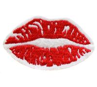 topt rasta 3 ecusson Bouche levre Rouge Baiser Paix Amour Peace Love 5,5x4cm thermocollant