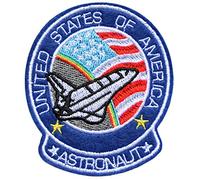 topt rasta ecusson Astronaute USA Navette Spatiale Discovery fusée Etoile Space exlorateur planete Espace 8x7cm