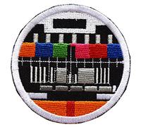 topt rasta ecusson ecran TV Television LED Mire 70 ecusson patche Insigne 8cm thermocollant brodé