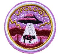 topt rasta Soucoupe Vaisseau Alien ecusson Extra terrestre Patch 7cm Écusson brodé Ecussons Imprimés Ecussons Thermocollants Broderie sur Vetement