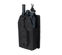 TOPTACPRO Étui Radio Tactique Pochette Radio Molle Universelle pour Talkie-Walkie BaoFeng UV-5R BF-F8HP Pochette de Rangement Réglable pour Chargeur (Black)