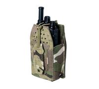 TOPTACPRO Étui Radio Tactique Pochette Radio Molle Universelle pour Talkie-Walkie BaoFeng UV-5R BF-F8HP Pochette de Rangement Réglable pour Chargeur (Multi-Camo)