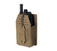 TOPTACPRO Étui Radio Tactique Pochette Radio Molle Universelle pour Talkie-Walkie BaoFeng UV-5R BF-F8HP Pochette de Rangement Réglable pour Chargeur (Coyote Brown)