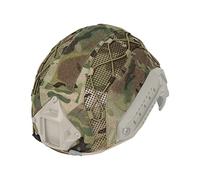 TOPTACPRO Housse de Camouflage pour Casque Tactique pour Fast Casque de Taille M/L, Équipement de tir de Paintball 500D Nylon (Multi-Camo)