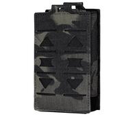 TOPTACPRO Pochette de Chargeur Simple Pochettes pour Mag de 5,56 mm Porte-Revues Élastique Molle pour M4 AR15 Magazines 500DNylon (Multi-Camo Black)