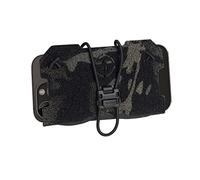 TOPTACPRO Pochette de Téléphone Admin Tactique pour Gilet Porte-Plaque Molle Porte-Téléphone Portable Porte-Téléphone Portable Boucle Magnétique à Dégagement Rapide 500D Nylon (Multi-Camo Black)