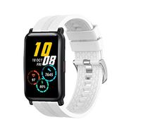 TopTen Bracelet de montre compatible avec Honor Watch ES - Bracelet de rechange en silicone - Réglable - Blanc