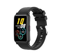 TopTen Bracelet de montre compatible avec Honor Watch ES - Bracelet de rechange en silicone - Réglable - Noir